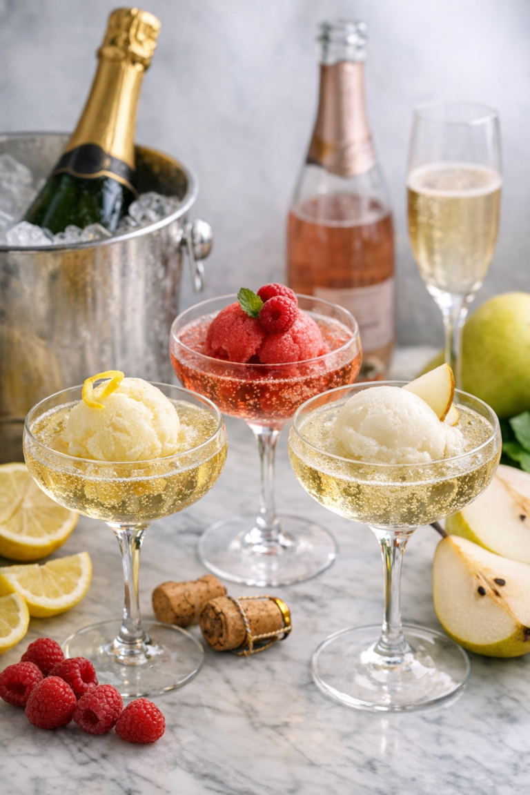 Quel sorbet avec du champagne ?